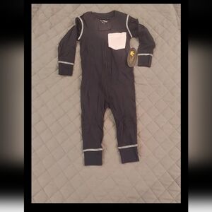 Black Kids One Piece with White Accents